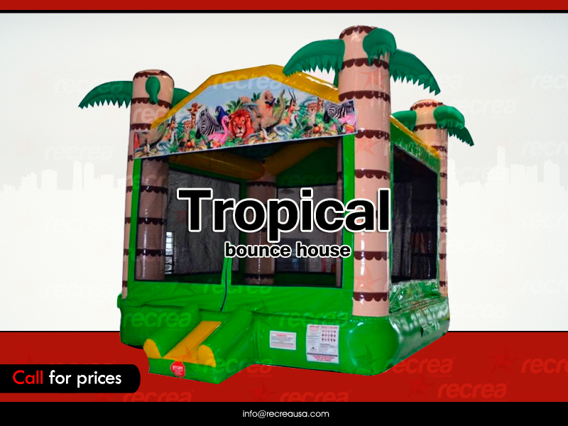 Tropical Bounce House Inflatable