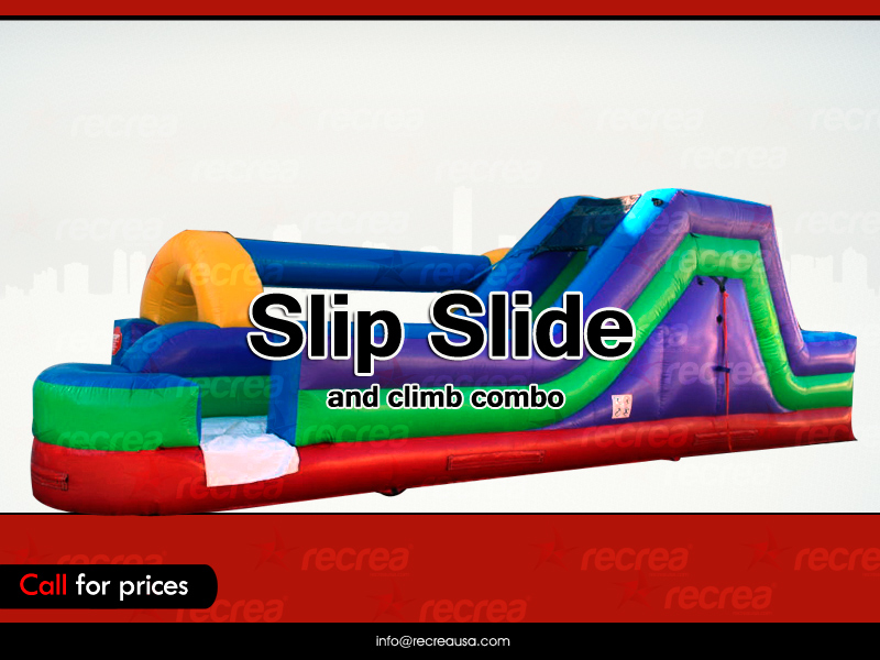 Slip slide and climb combo Inflatable