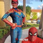 Capitana Marvel & Spiderman Entertainers, Recrea Usa