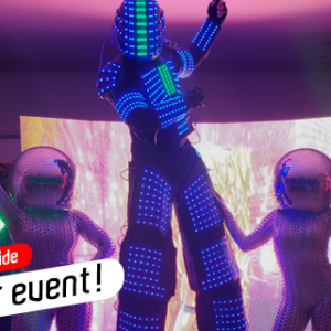 LED Robot & Disco Balls Show