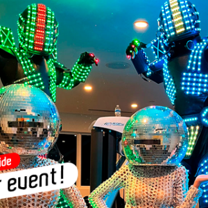 LED Robots & Disco Balls Show