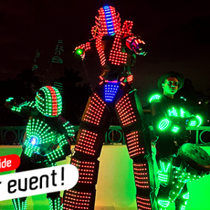 LED Robots & LED Drummer Show
