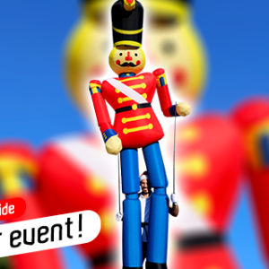 Nutcracker Red Blue Puppet